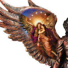 Load image into Gallery viewer, The Bradford Exchange Howard David Johnson Art On Uriel Protector of Truth Cold Cast Bronze Sculpture - RCE Global Solutions
