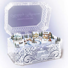 Load image into Gallery viewer, The Bradford Exchange &quot;Holiday Reflections&quot; Genuine Crystal Music Box by Thomas Kinkade 6-inches Wide - RCE Global Solutions
