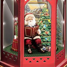 Load image into Gallery viewer, The Bradford Exchange Merry Christmas To All Storytelling Sculpted Santa Illuminating Lantern by Thomas Kinkade 14.5-inches - RCE Global Solutions
