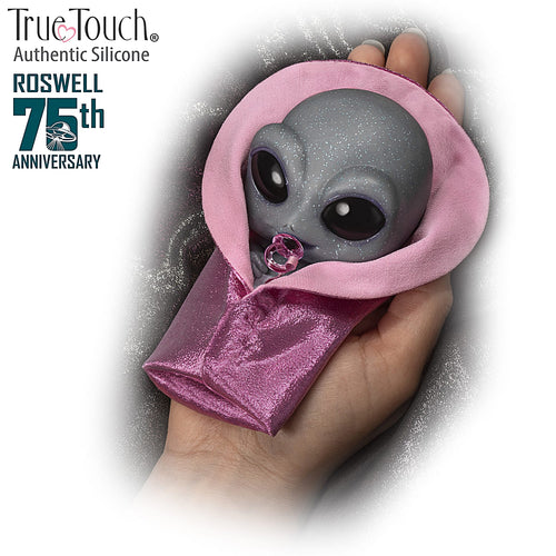 The Ashton - Drake Galleries Zoe Out-of-This-World Alien Baby Doll Collection Hand Painted with Silicone Skin Illuminated TrueTouch® Lifelike Realistic Weighted 4-inches - RCE Global Solutions