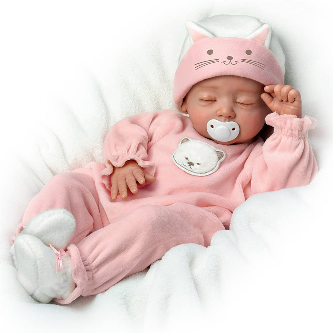 The Ashton - Drake Galleries Katie So Truly Real® Newborn Baby Girl Doll Realistic Poseable Weighted Reborn with Soft RealTouch® Vinyl Skin by Renowned Doll Artist Mayra Garza 17.5-inches - RCE Global Solutions