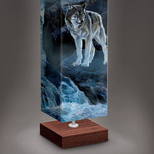 Load image into Gallery viewer, Al Agnew Mystic Moonlight Wolf Art Floor Lamp with Foot Pedal Switch - RCE Global Solutions
