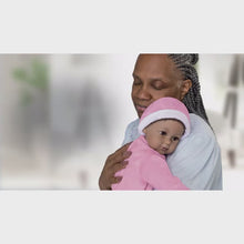 Load and play video in Gallery viewer, The Ashton - Drake Galleries Kayla the Comfort Doll Designed for Dementia and Alzheimer&#39;s Therapy Realistic African American Black Baby Girl Weighted Poseable with Soft RealTouch® Vinyl Skin 18-inches
