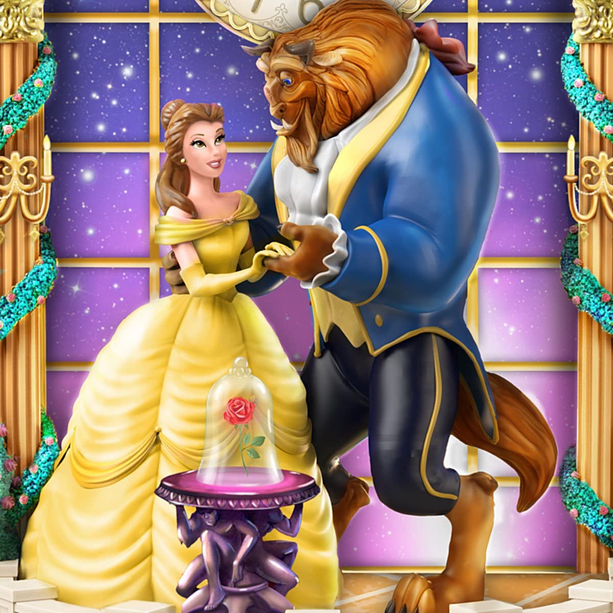 The Bradford Exchange Disney Beauty and The Beast Happily Ever