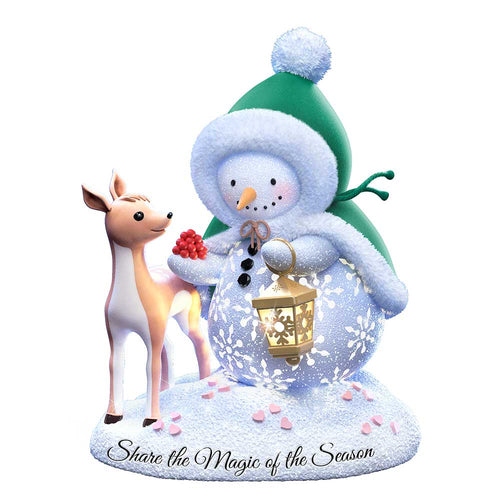 Bradford Exchange Sparkle Delights Snowman Sculpture - Share The Magic #4 - RCE Global Solutions